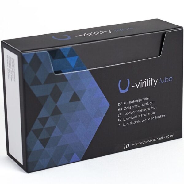 500 COSMETICS - U-VIRILITY LUBE LUBRICANTE EFECTO FRIO 10 X 5 ML - Imagen 3