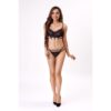 LIVCO CORSETTI FASHION - NERINA 20240 SUJETADOR + TANGA NEGRO S/M - Imagen 2