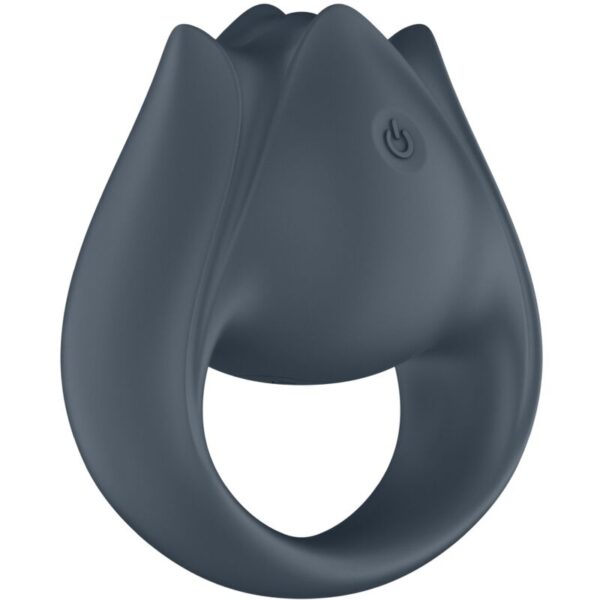 SATISFYER - PERFECT PAIR 2 MULTIVIBRADOR 2 EN 1 ANILLO PARA PENE  ESTIMULADOR DE DEDO GRIS - Imagen 5