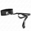 KINK - COLLAR CON CORREA 116 CM DE PIEL NEGRO AJUSTABLE 40-48 CM X 6 CM - Imagen 4