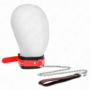 KINK - COLLAR CON CORREA 65 CM ROJO AJUSTABLE 36-43 CM X 5 CM