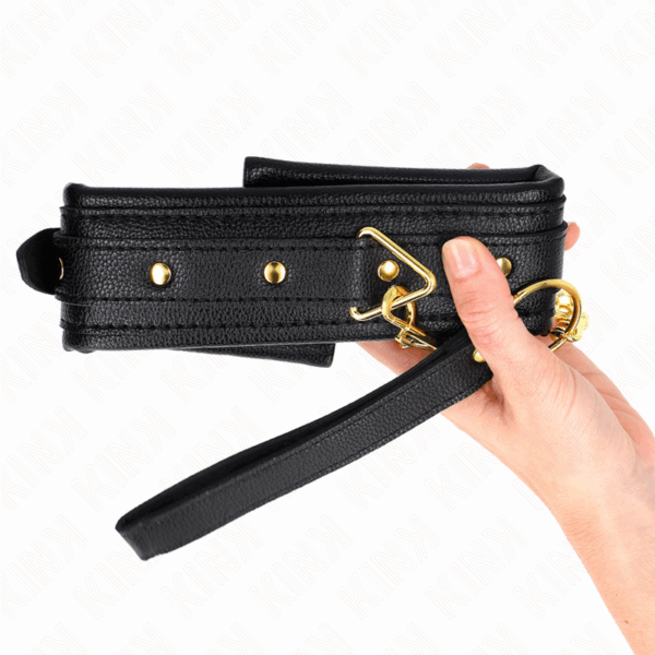 KINK - COLLAR CON CORREA ESPONJA IMITACIÓN CUERO MODELO 1 AJUSTABLE 37-54 CM X 3 CM - Imagen 5