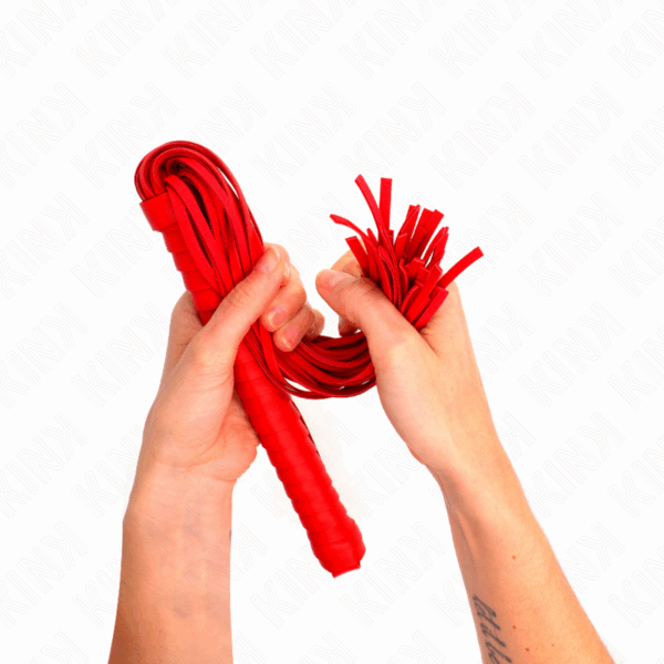 KINK - LÁTIGO CON MANGO TEXTURIZADO ROJO 48.5 CM - Imagen 4