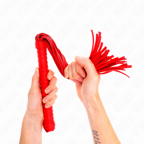 KINK - LÁTIGO CON MANGO TEXTURIZADO ROJO 48.5 CM - Imagen 5