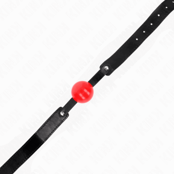 KINK - MORDAZA DE BOLA 4 CM SUAVE DE TPE MODELO 1 66 x 2.5 CM AJUSTABLE 41-61 CM - Imagen 3