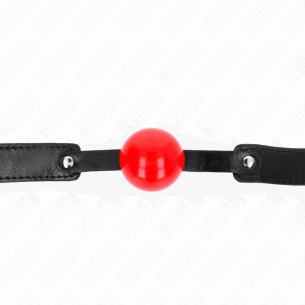 KINK - MORDAZA DE BOLA 4 CM SUAVE DE TPE MODELO 1 66 x 2.5 CM AJUSTABLE 41-61 CM - Imagen 4