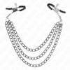 KINK - PINZAS PARA PEZONES CON TRIPLE CADENA NEGRO 20/23/28 CM