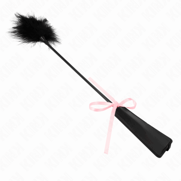 KINK - PLUMAS PARA COSQUILLAS CON LAZO DE CINTA ROSA 49 CM - Imagen 3