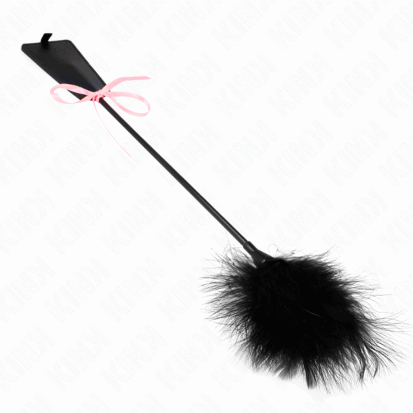 KINK - PLUMAS PARA COSQUILLAS CON LAZO DE CINTA ROSA 49 CM - Imagen 2