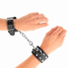KINK - MUÑEQUERAS CON DOBLE LÍNEA DE TACHUELAS AJUSTABLE NEGRO - Imagen 4