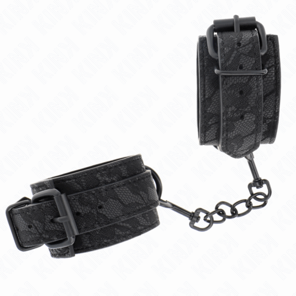 KINK - MUÑEQUERAS DE ENCAJE AJUSTABLE NEGRO 19-26 CM - Imagen 2
