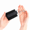 KINK - MUÑEQUERAS NEGRO AJUSTABLE 18-35 CM X 6 CM - Imagen 3