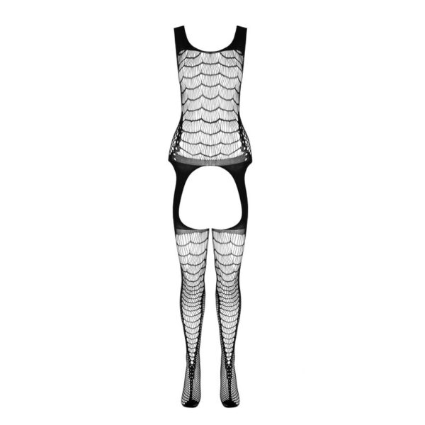 PASSION - BS 104 BODYSTOCKING BLANCO TALLA ÚNICA - Imagen 3