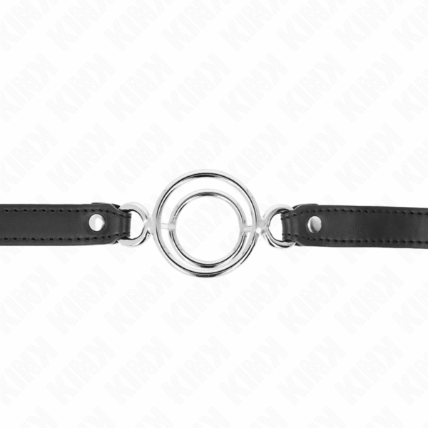 KINK - MORDAZA CON MÚLTIPLES JUNTAS TÓRICAS 5 CM NEGRO 63 X 2.5 CM - Imagen 3
