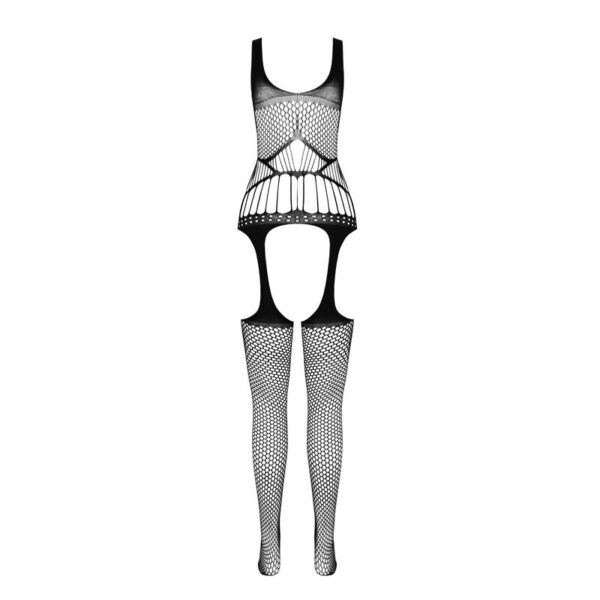 PASSION - BS 106 BODYSTOCKING BLANCO TALLA ÚNICA - Imagen 3