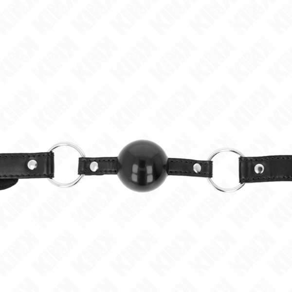 KINK - MORDAZA DE BOLA 4 CM TPE NEGRO 60 x 2 CM - Imagen 3