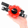 KINK - MORDAZA LABIAL 8 CM CON CORREA DE POLIPIEL ROJO 63 x 2 CM AJUSTABLE 39-58 CM - Imagen 4