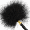 KINK - PLUMAS PARA COSQUILLAS METAL DORADO NEGRA 18 CM - Imagen 3