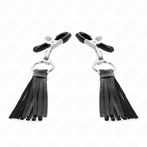 KINK - PINZAS PARA PEZONES CON BORLAS DE POLIPIEL 6 CM