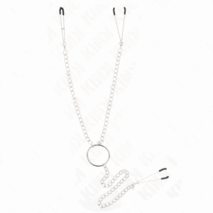 KINK - PINZAS PARA PEZONES Y CLÍTORIS CON CADENA 30 CM MODELO 1