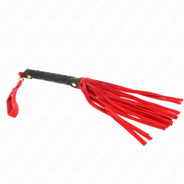 KINK - LÁTIGO MINI PIEL DE ANTE ROJO 30 CM - Imagen 4
