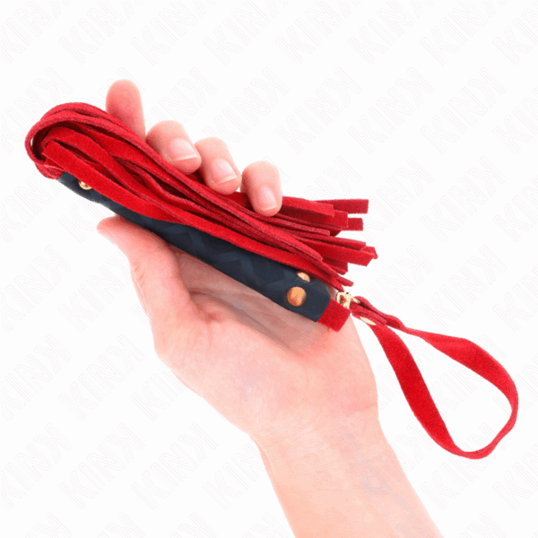 KINK - LÁTIGO MINI PIEL DE ANTE ROJO 30 CM - Imagen 2