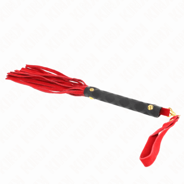 KINK - LÁTIGO MINI PIEL DE ANTE ROJO 30 CM - Imagen 5