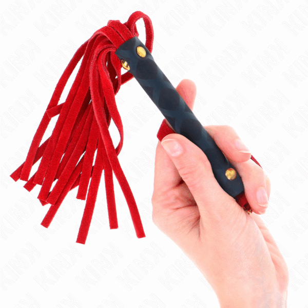 KINK - LÁTIGO MINI PIEL DE ANTE ROJO 30 CM - Imagen 3