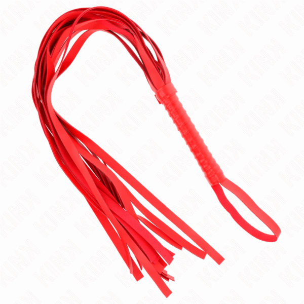 KINK - LÁTIGO DE COLA LARGA Y MANGO CORTO ROJO 70 CM - Imagen 2