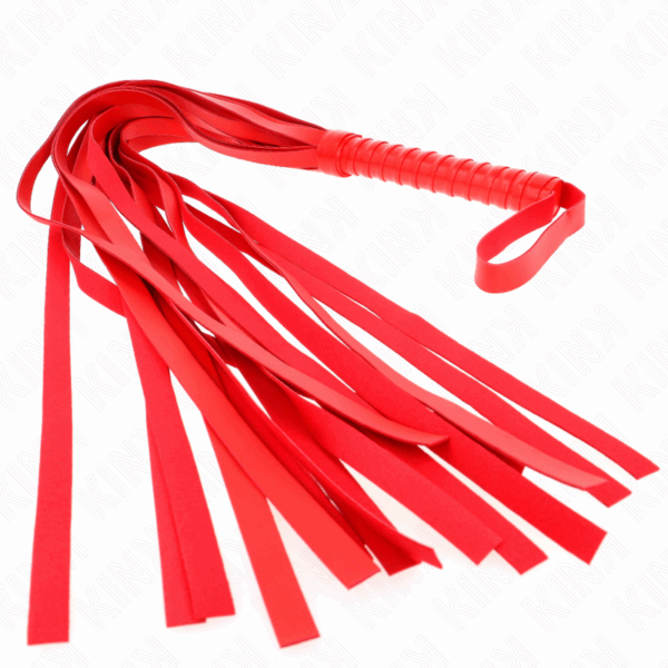 KINK - LÁTIGO DE COLA LARGA Y MANGO CORTO ROJO 70 CM - Imagen 4