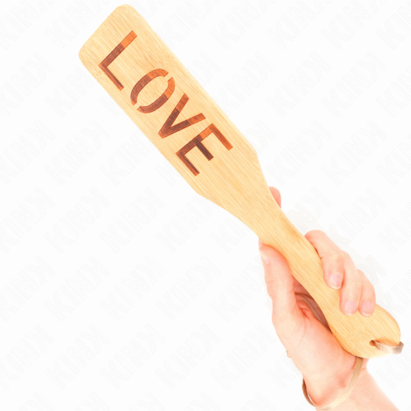 KINK - PALA DE BAMBÚ PALABRA LOVE 32 X 5.5 CM - Imagen 4
