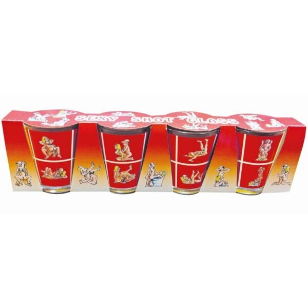 DIABLO PICANTE - 4 CHUPITOS DE CRISTAL KAMASUTRA