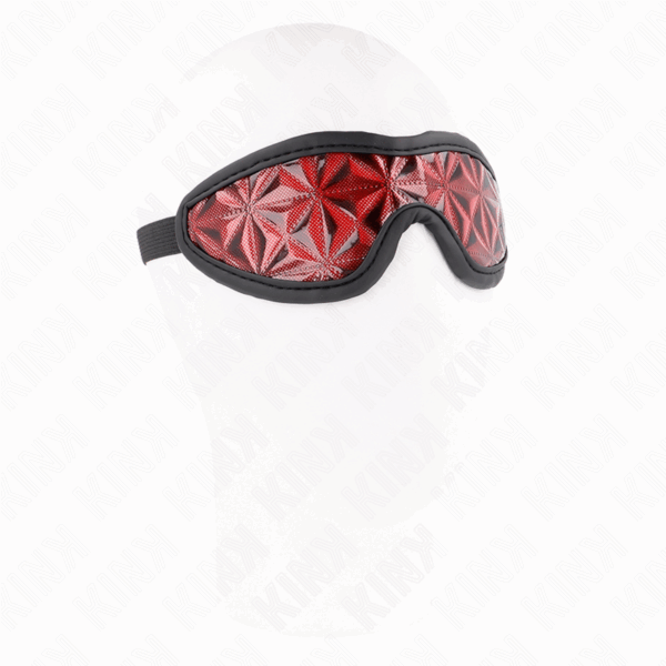 KINK - VENDA CON PATRÓN DE DIAMANTES ROJO 20.5 x 6 CM - Imagen 3