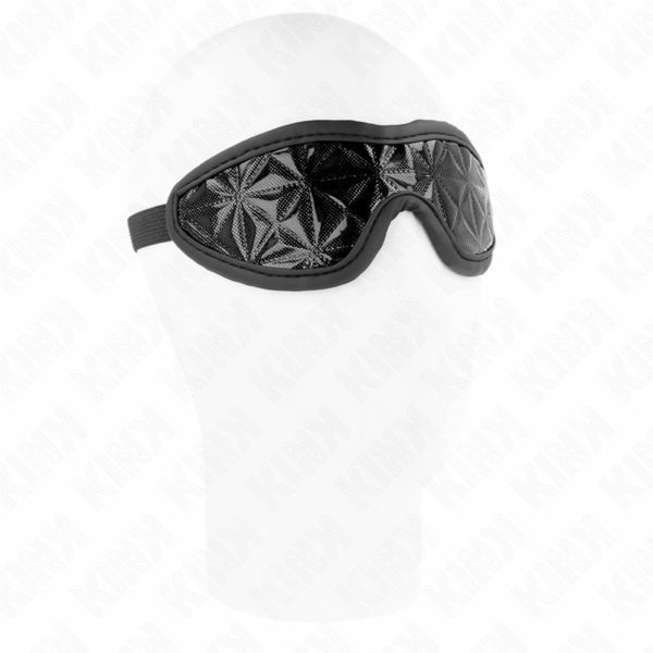 KINK - VENDA CON PATRÓN DE DIAMANTES NEGRO 20.5 x 6 CM - Imagen 3
