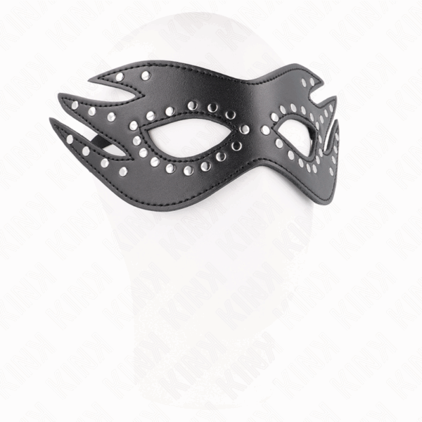 KINK - MÁSCARA DE POLIPIEL CON REMACHES MODELO 3 26 x 9.5 CM - Imagen 3