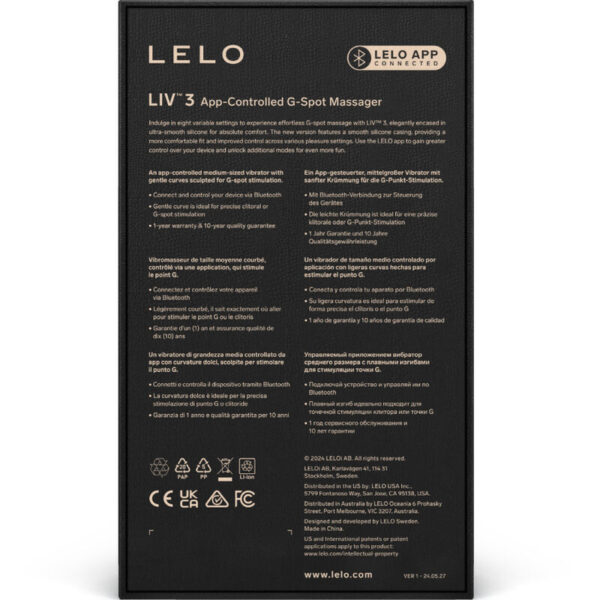 LELO -  LIV™ 3 ESTIMULADOR PUNTO G VIOLETA - Imagen 4
