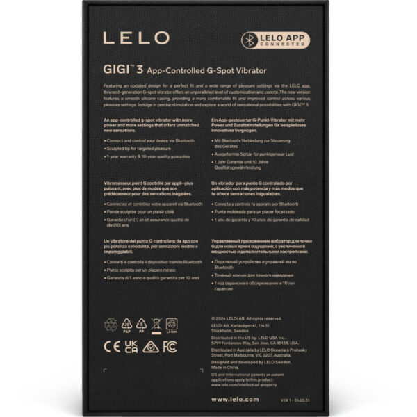 LELO -   GIGI™ 3 VIBRADOR PUNTO G VIOLETA - Imagen 4
