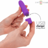 INTENSE - SYMONE BALA VIBRADORA RECARGABLE POR USB 8 VIBRACIONES MORADO 10 X 2.2 CM - Imagen 5