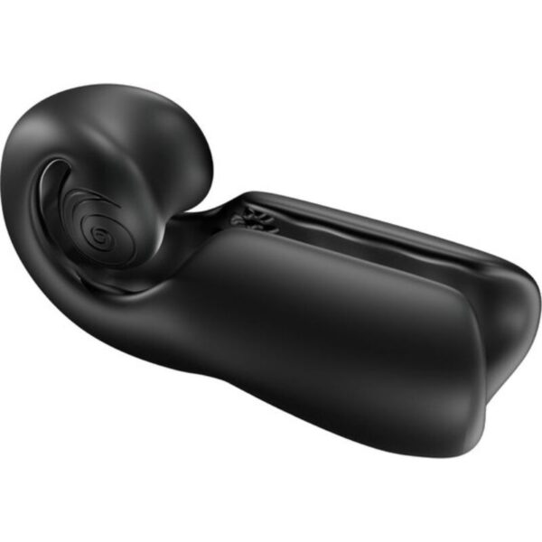 SNAIL VIBE - EVO FOR HIM MASTURBADOR MASCULINO SLIDE NROLL NEGRO - Imagen 2