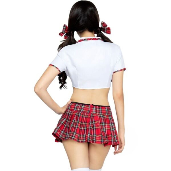 LEG AVENUE - DISFRAZ MISS COLEGIALA CLÁSICO ROJO/BLANCO S/M - Imagen 3