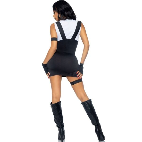 LEG AVENUE - DISFRAZ OFICIAL DE SWAT SEXY NEGRO S/M - Imagen 4