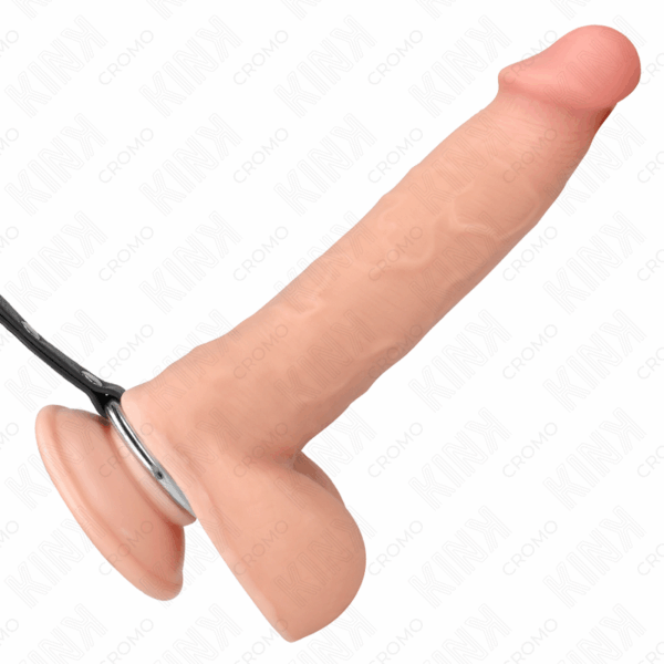 KINK - ANILLO PENE METAL CON CADENA Y PINZAS PARA PEZONES AJUSTABLE - Imagen 2