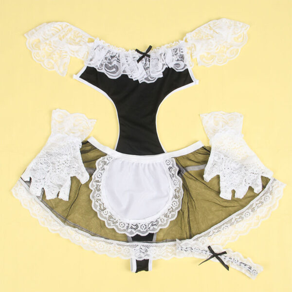 SUBBLIME - 954314 DISFRAZ DE CRIADA SEXY NEGRO/BLANCO L/XL - Imagen 4