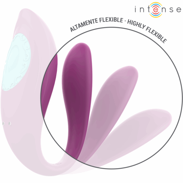 INTENSE - ANNIE ESTIMULADOR  VIBRADOR FORMA DE U MORADO CONTROL REMOTO - Imagen 5