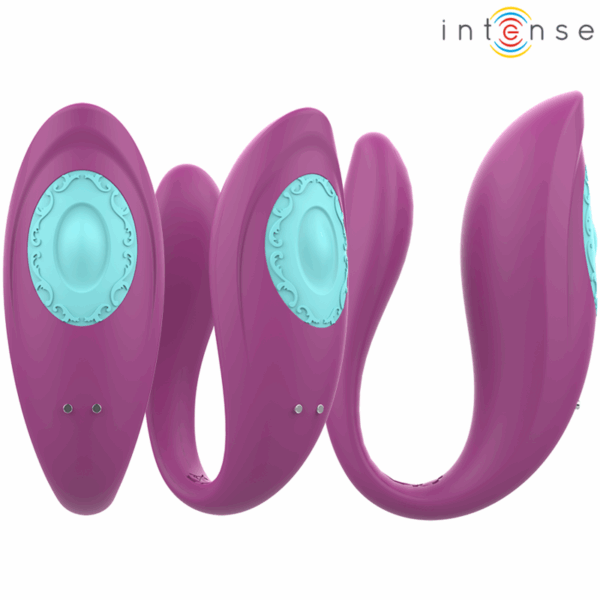 INTENSE - ANNIE ESTIMULADOR  VIBRADOR FORMA DE U MORADO CONTROL REMOTO - Imagen 2