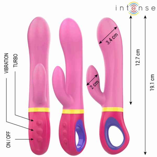 INTENSE - DAPHNE VIBRADOR RABBIT ROSA - Imagen 2