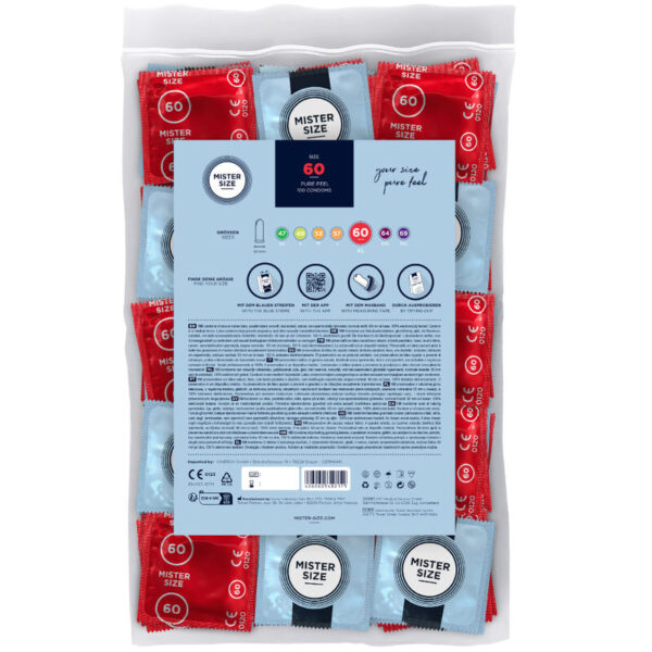 MISTER SIZE - PRESERVATIVOS TALLA XL 60 MM (100 UNIDADES) - Imagen 2
