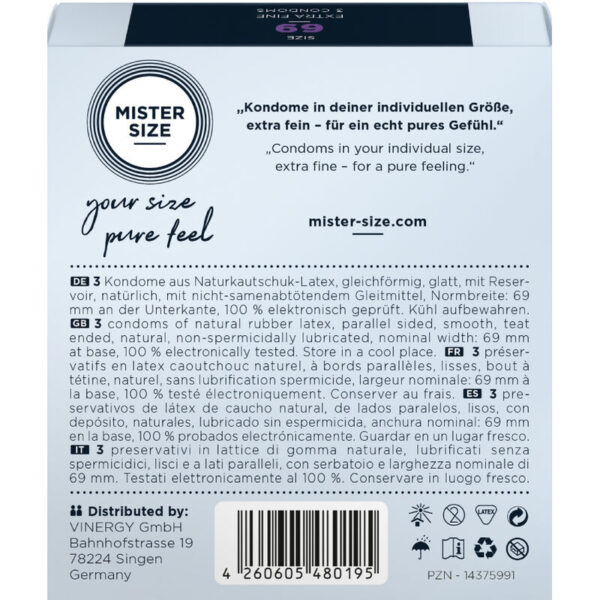 MISTER SIZE - PRESERVATIVOS TALLA XXXL 69 MM (3 UNIDADES) - Imagen 3