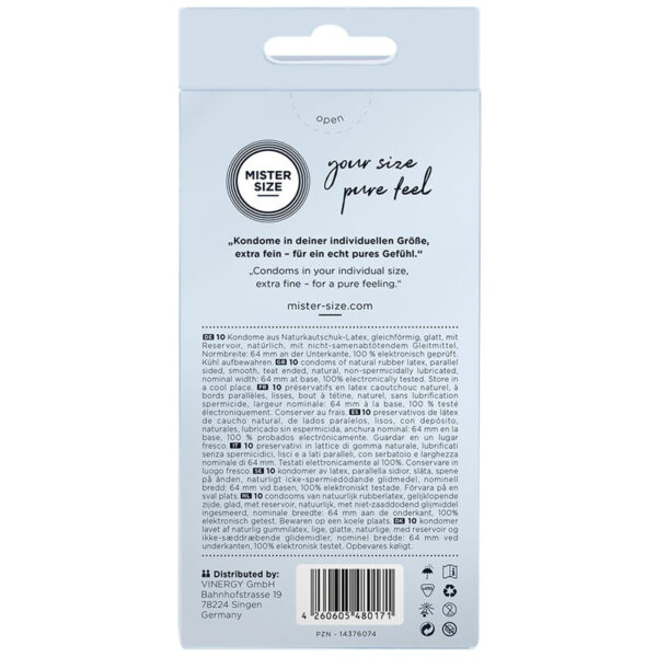 MISTER SIZE - PRESERVATIVOS TALLA XXL 64 MM (10 UNIDADES) - Imagen 3