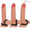 INTENSE - BOBBY ANILLO DOBLE PARA PENE SILICONA NEGRO - Imagen 5